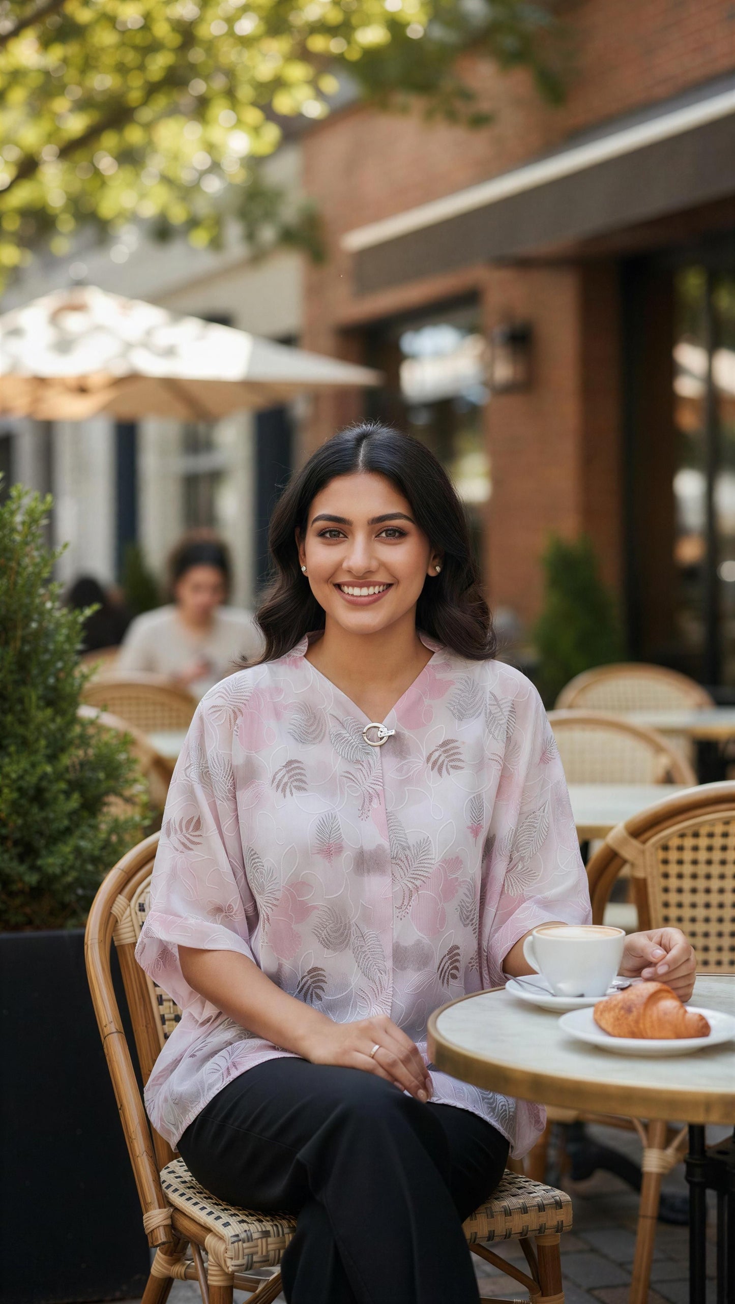 Blush Whisper Botanical Top